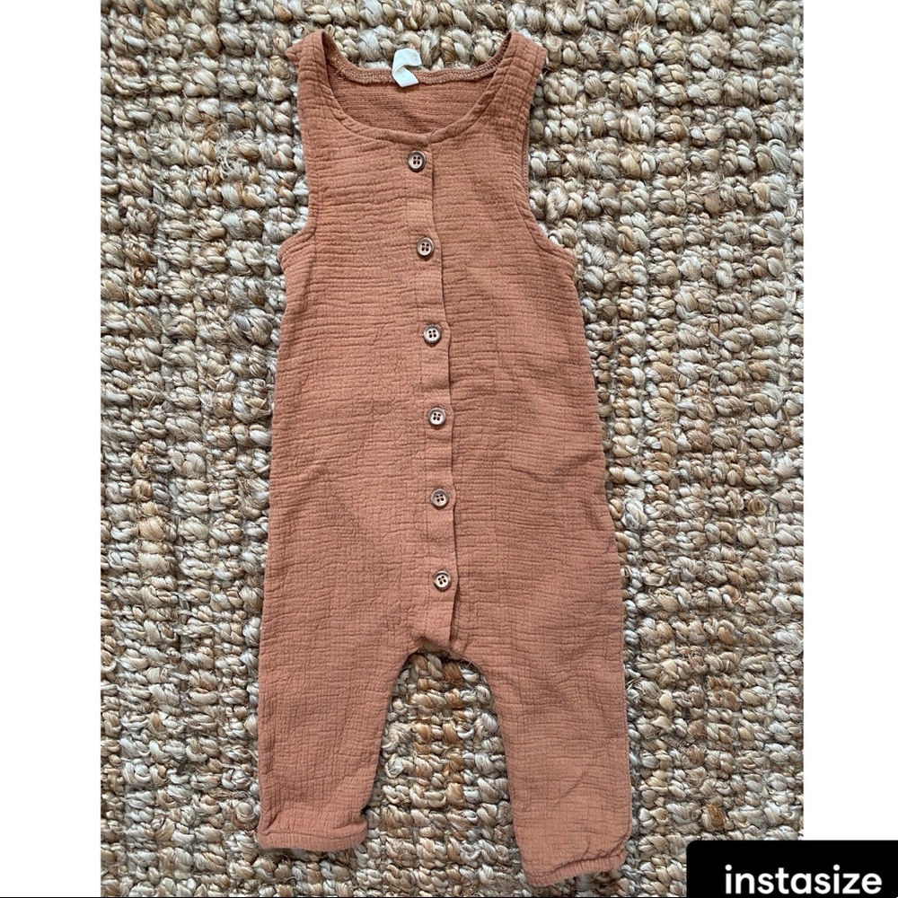 Quincy Mae Woven Gauze Jumpsuit